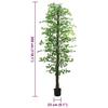 VidaXL Plante artificielle ficus 2016 feuilles 300 cm vert, plante artificielle, arbre artificiel, ficus artificiel, fausse 4103588