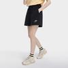Fila American Series Solid Color Drawstring Straight Leg Knitted Shorts Women Shorts Black F11W329607FBK