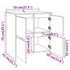 Sideboards 2 pcs White 70 x 41 x 75 cm Particleboard