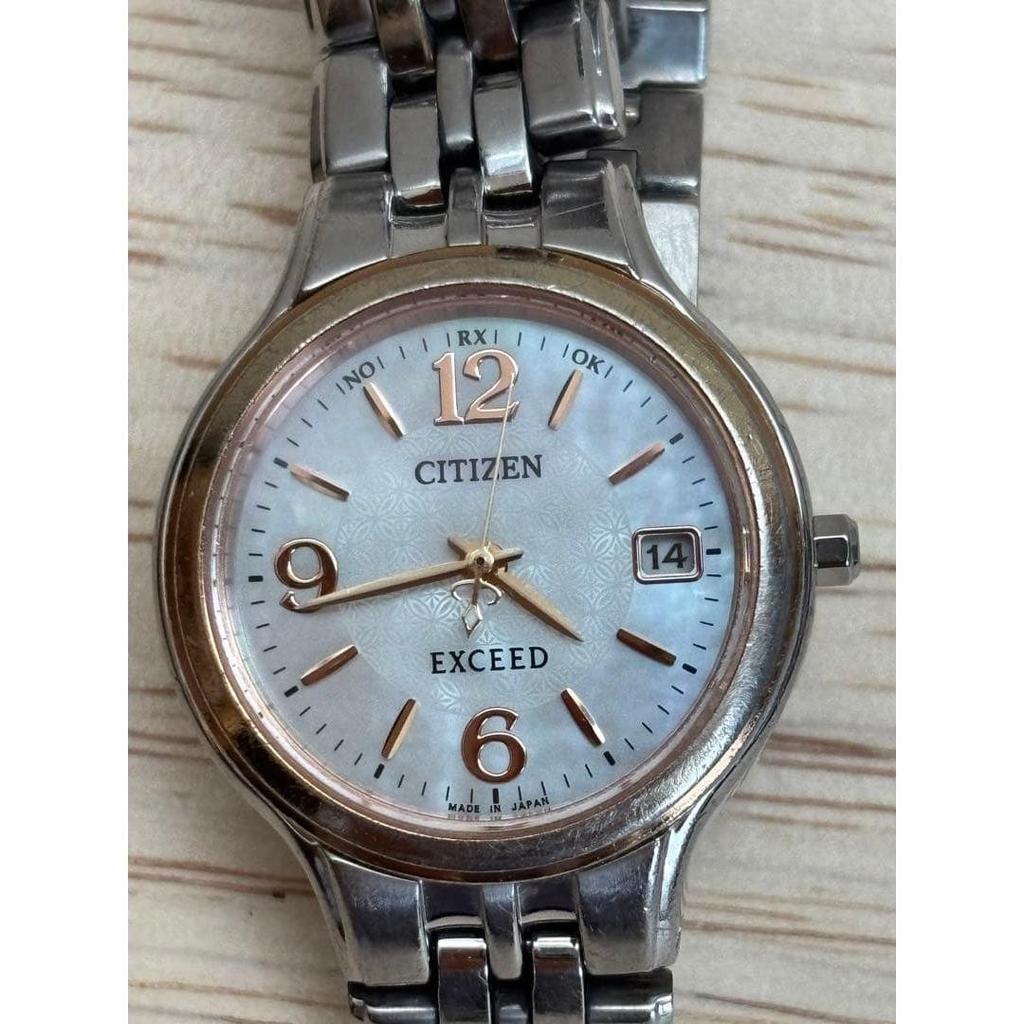 Использованный вторичный аккумулятор нуждается в замене: Часы CITIZEN EXCEED DURATECT