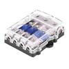 Universal 60A Car Auto Vehicle Stereo Audio Power Fuse Box Holder Block 1 In 4 Ways Out