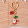 Рождественская елка Санта Клаус Брелоки Шарм для сумки для женщин Изысканная подвеска для сумки Брелок для ключей от машины Ювелирное изделие Рождественский подарок