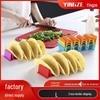 Portable Wavy Plastic Tortilla Stand - Mexican BBQ Tray and Taco Holder