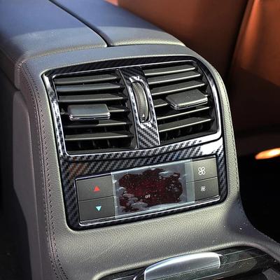 Автомобильный задний воздуховод Рамка Отверстие Отделка Наклейка с рисунком под карбон Аксессуар Для Mercedes Benz CLS W218 CLS260 300 320 350 2012-17