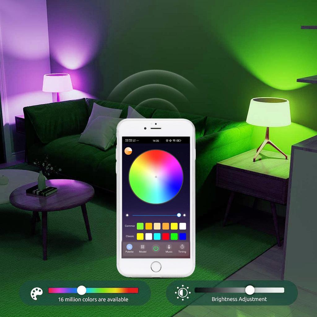 Homekit WIFI LED Smart Lamp 9W RGB RGBW Dimmable Siri Voice Control Smart Home Bulb Work With Alexa Google Assistant