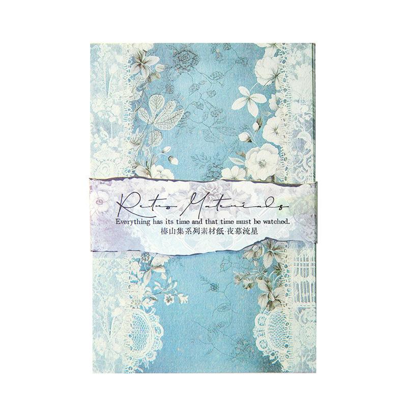 40 Sheets Vintage Floral Background Scrapbook Paper Classic Paisley Motifs Easy To Cut For DIY Art Journal Layering Supplies