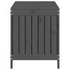 Garden Storage Box Gray 115x49x60 cm Solid Pine Wood