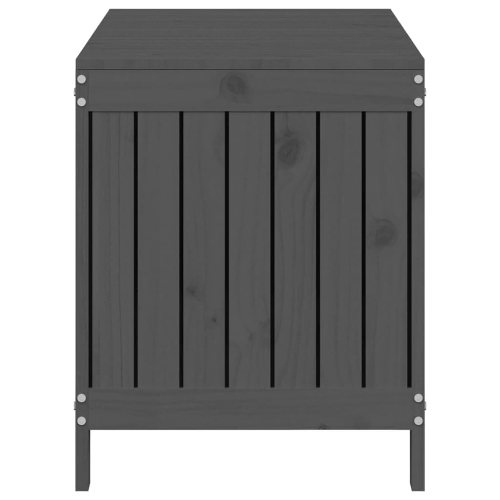 Garden Storage Box Gray 115x49x60 cm Solid Pine Wood