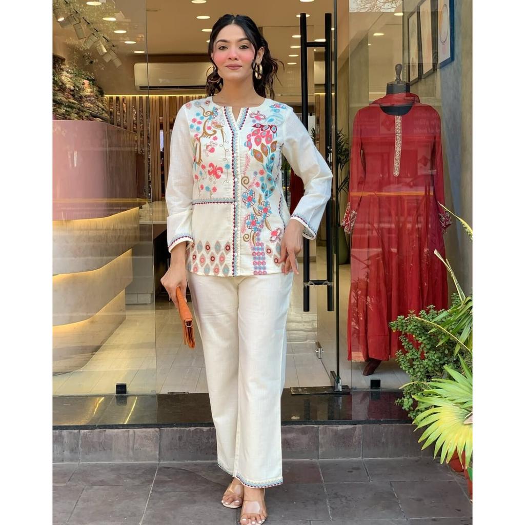 Индийский Болливуд Топ Туника Курта Брюки Комплект Шнурок Женская Вечеринка Дизайнерская Курти VSO-1728 c