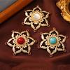 Vintage National Style Flower Brooch for Unisex Badge Pin Jewelry Party Office Gifts
