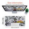 Heroic Adventures Manga Large Gaming Mouse Pad Nonslip Rubber Base Waterproof Desk Mat For Office Pc Laptop