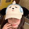 Adjustable Eyewear Puppy Cap Breathable Cartoon Peaked Cap Fashion Puppy Hat with Big Ears  Daily