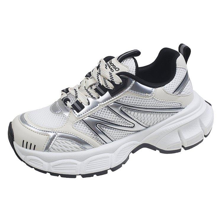 Gu Yunshu Лето 2024 года, новая мода, модная обувь для пап, повседневная спортивная обувь, сетчатая дышащая одинарная обувь для женщин