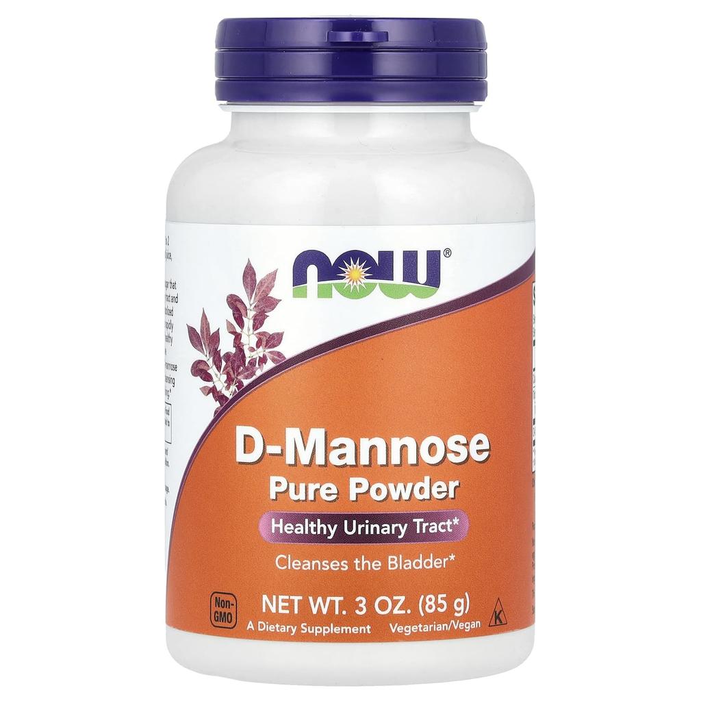 NOW Foods, Сертифицированный органический порошок D-маннозы, 3 унции (85 г)