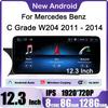12,3-дюймовый IPS-экран Android 14 для Mercedes Benz C-класса W204 2011 - 2014 NTG 4.5 система автомобильное видео радио стерео GPS навигация