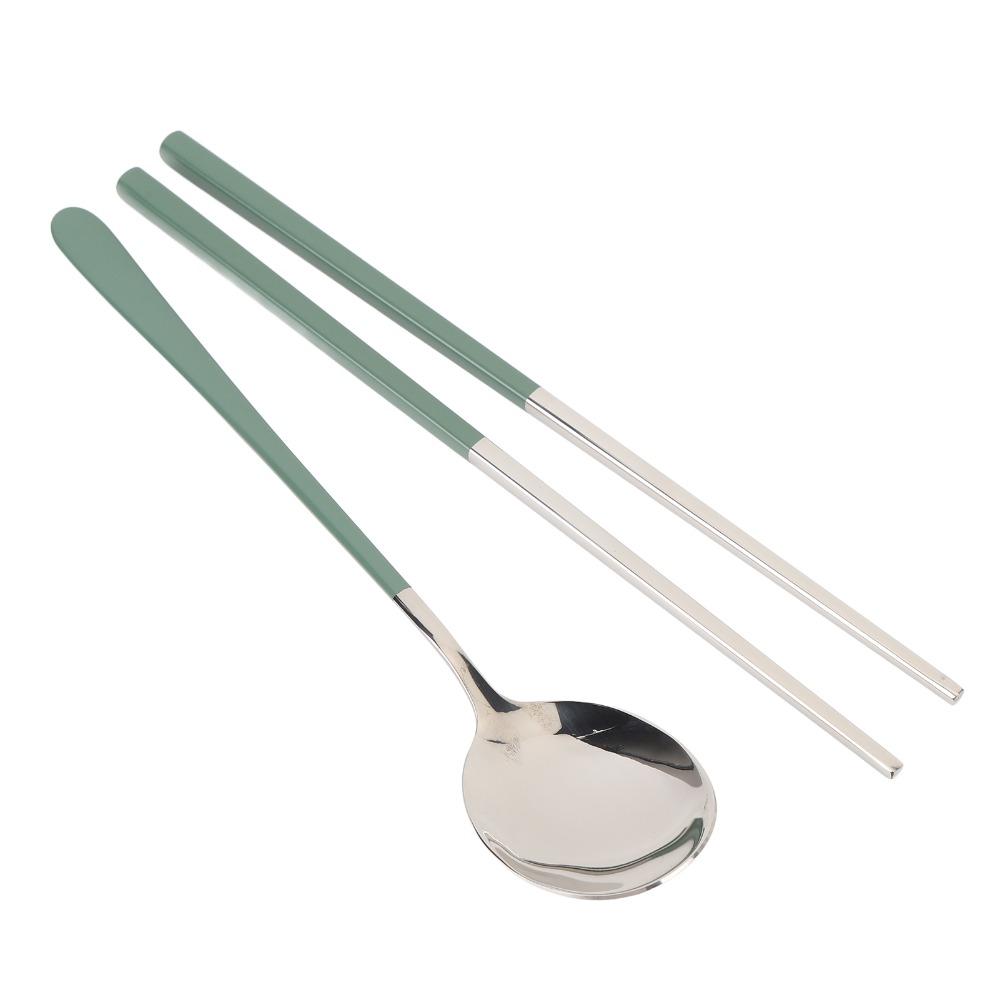 1set 304 Stainless Steel Reusable Utensils Set Stainless Steel Silverware For Lunch