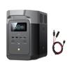 ECOFLOW DELTA 2 1024Wh Portable Power Station with XT60i Cable, Solar Generator with LiFeP04, Expandable Capacity Up To 3 kWh