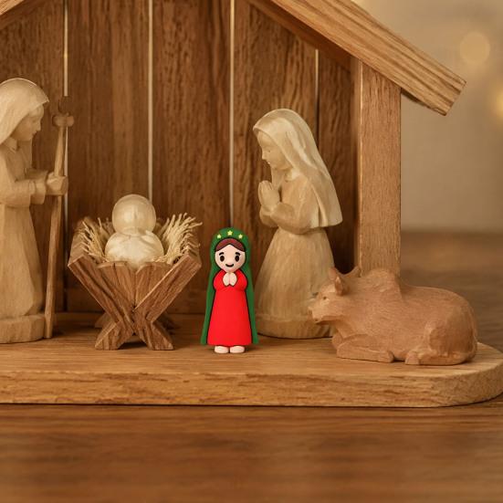 Catholic Church Supplies 50/100 Pcs Mini Virgin Mary Figurines, Miniature Holy Mother Statue, Classic Figures Religious Gifts for Sunday Easter