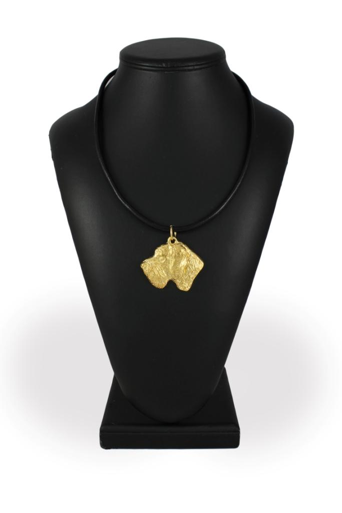 German Wirehaired Pointer – Necklace with a dog in a gift box, gold-plated pendant for a dog lover | Art-Dog