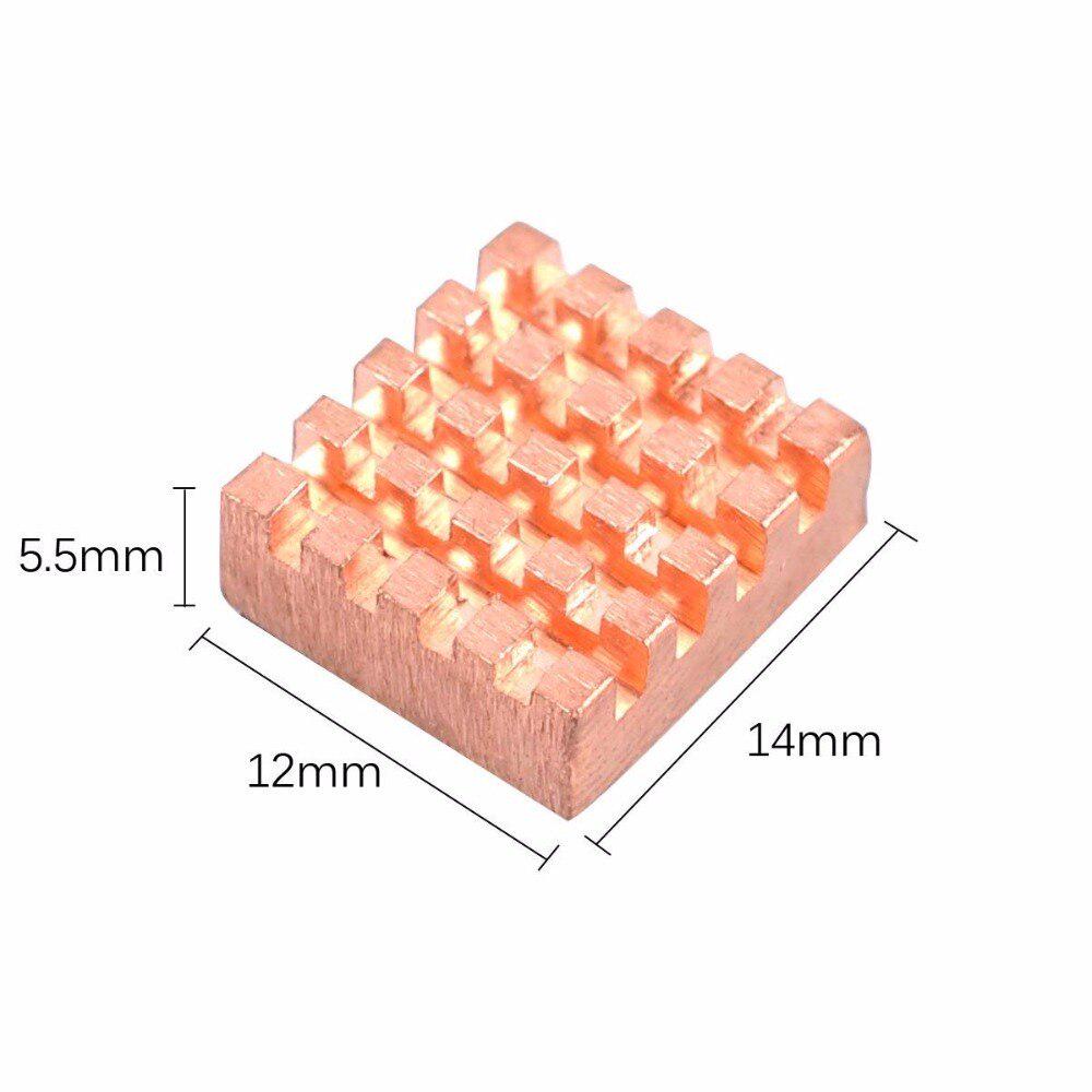 Aokin 8 шт./компл. охлаждающий медный радиатор для компьютера Raspberry Pi VGA RAM охлаждающие радиаторы кулер