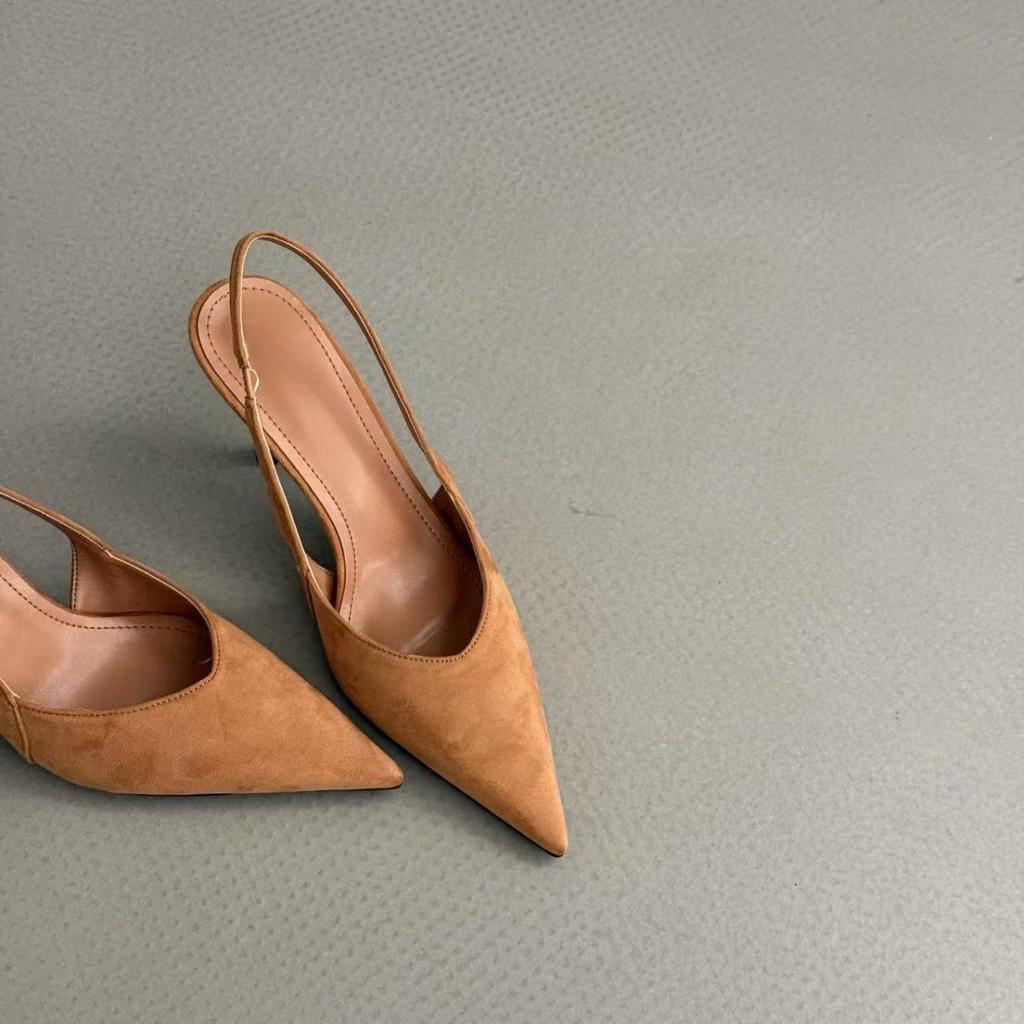 Летние Дизайнерские Женские Босоножки на Шпильках с Острым Носом и Леопардовым Принтом Босоножки-Слингбэки Киттен Вечерние Для Выпускного Женские Шпильки sandalias de mujer