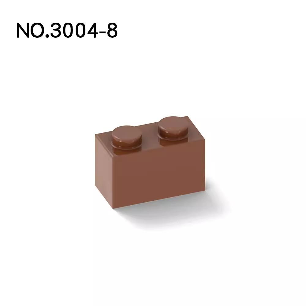 20 шт. Детали MOC 3004 Кирпичик 1x2 Совместимые Кирпичики DIY Сборка Строительные Блоки Частицы Детская Головоломка Развивающая Игрушка Подарок