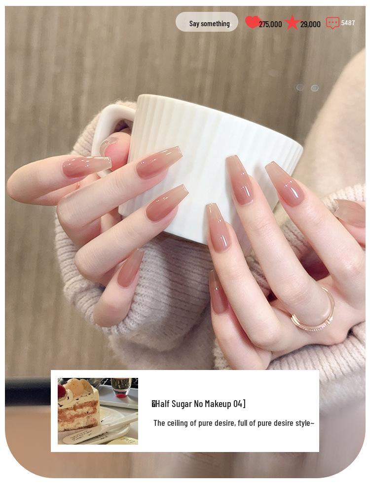 Лето 2025 Ледяной Прозрачный Телесный Гель-лак для Ногтей - Популярная Серия Отбеливающих Желейных Цветов