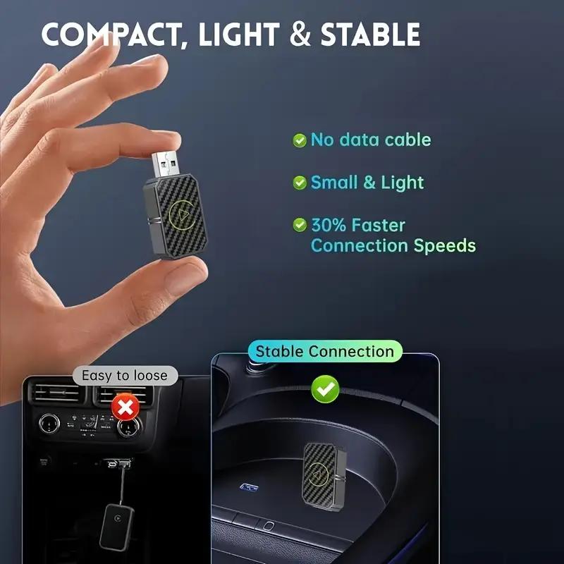 Новый беспроводной адаптер CarPlay Android Auto 2 в 1, беспроводной WiFi BT5.0, умный ключ Plug and Play, беспроводной мини-бокс, быстрое подключение