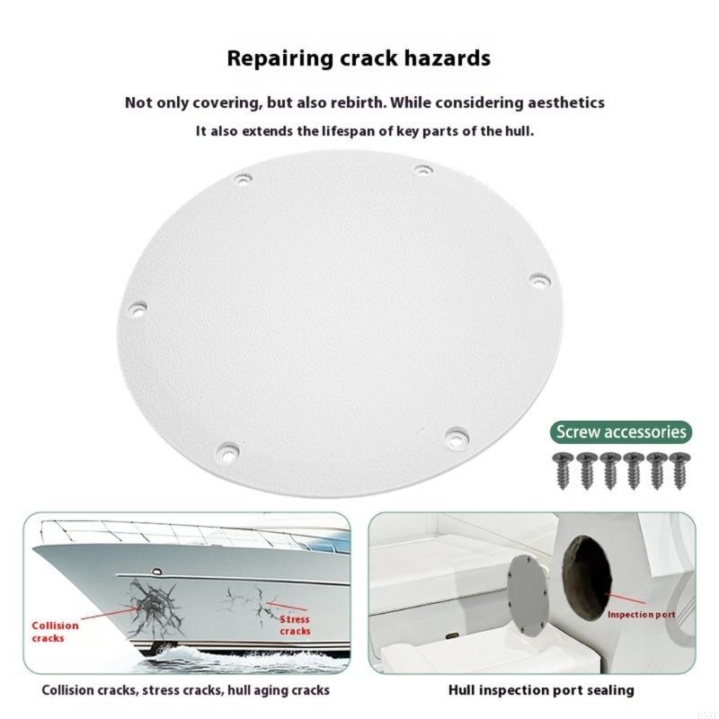 2025 New Marine Inspection Port Cover Round Inspection Hatches with Detachable Cover For Watercraft And Safety