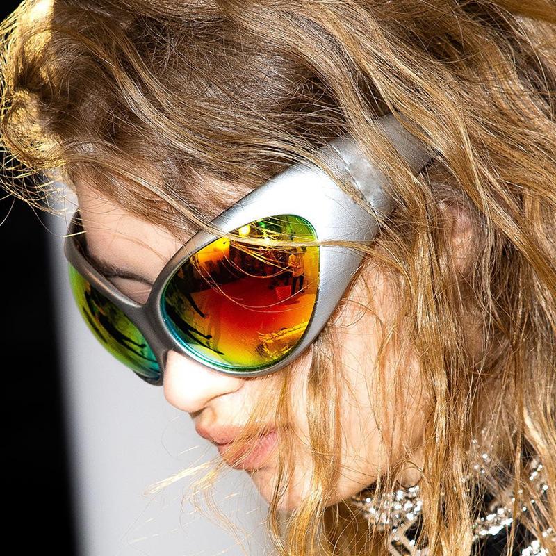 Солнцезащитные очки в космическом стиле, дизайнерские, мужские, женские, в форме маски, для рыбалки, велоспорта, солнцезащитные очки, мужские, женские, панк, Y2K, солнцезащитные очки, мужские, женские