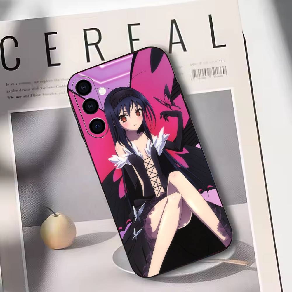 Accel World Kuroyukihime Phone Case Black Silicone Soft For Samsung Galaxy A73,A72,A71,A70,A53,A52,A51