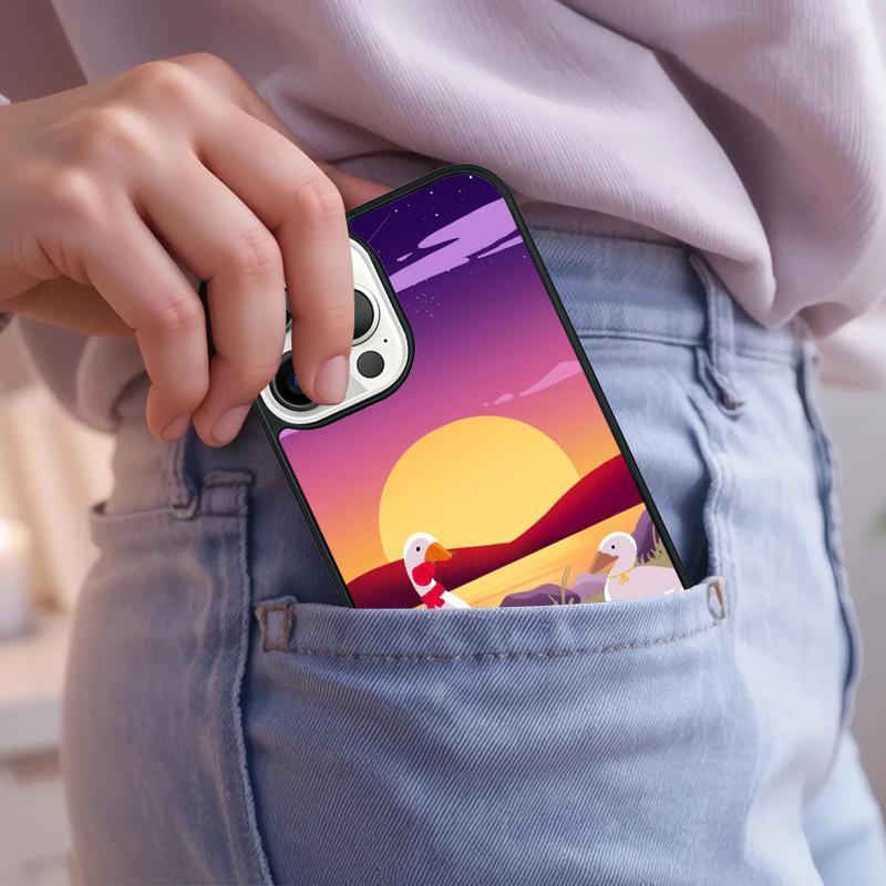 Мультяшный Милый Гусь Игровой Чехол Для Телефона Для iPhone 17 Air 15 16e 14 13 Pro Max Coque 12 11 Pro Max PLUS чехол