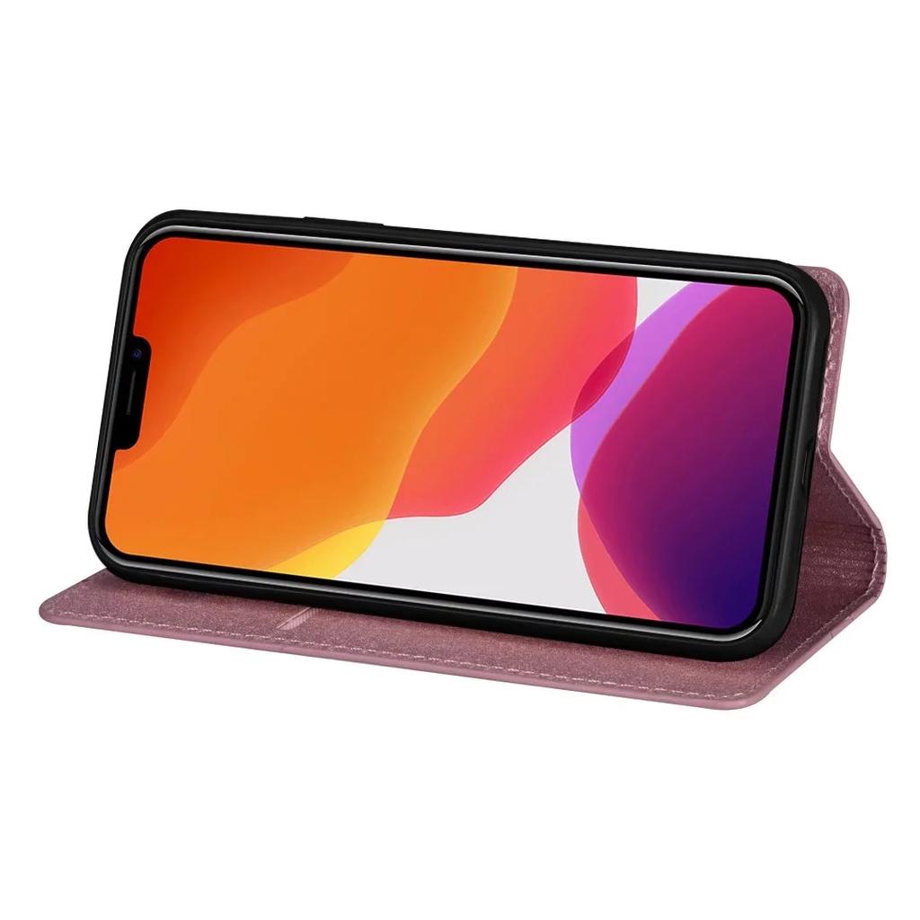 Кожаный чехол с блестками и стразами для iPhone 17 16 15 14 13 12 11 Pro XS Max Air XR 8 7 Plus SE с держателем для карт, магнитная обложка-бумажник