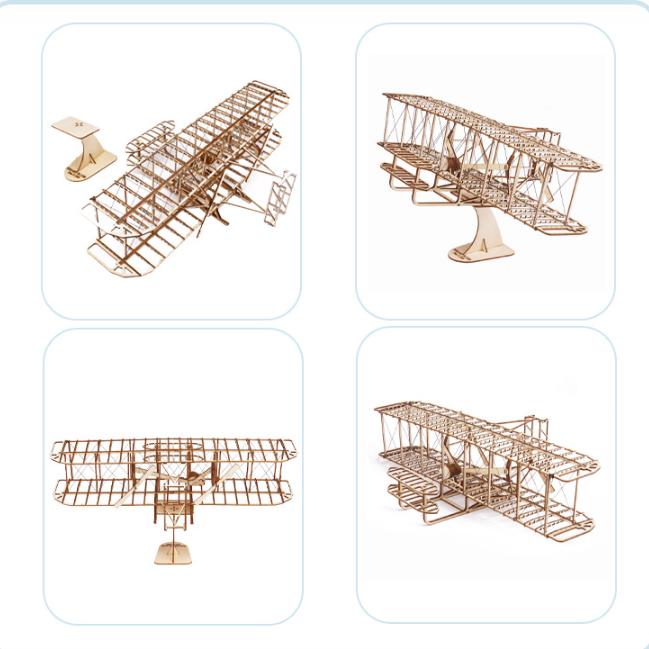 Сделанный вручную деревянный самолет братьев Райт