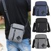 Men Messenger Bag Adjustable Strap Large Capacity Sling Pack Multi Pockets Waterproof Crossbody Shoulder Bag Satchel