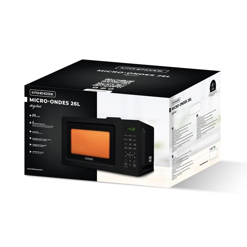Kitchencook - Kmo23 - Micro-ondes Digital 23l - 900w - 10 Niveaux De Puissance