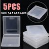 5Pcs Plastic Game Card Cartridge Cases Protective Transparent Anti Dust Cover Storage Box for Nintendo Game Boy Color GBC