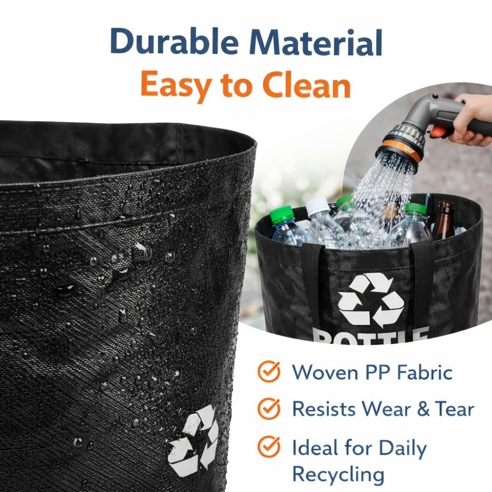 82L Bottle Collection Container with Handle Wastewater Bottle Collector Bag Kitchen