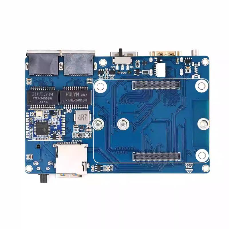 Raspberry Pi CM5 Dual Network Port Expansion Board with Gigabit/2.5G, M.2 M Key, HDMI, MIPI, and RJ45 Interfaces