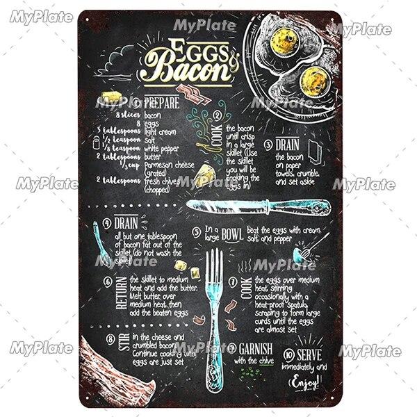 Foods Fruit Vintage Metal Sign Tin Sign Vintage Cafe Decoration Plaque Home Wall Decor Bar Sign Home Decor Poster Drop Shipping