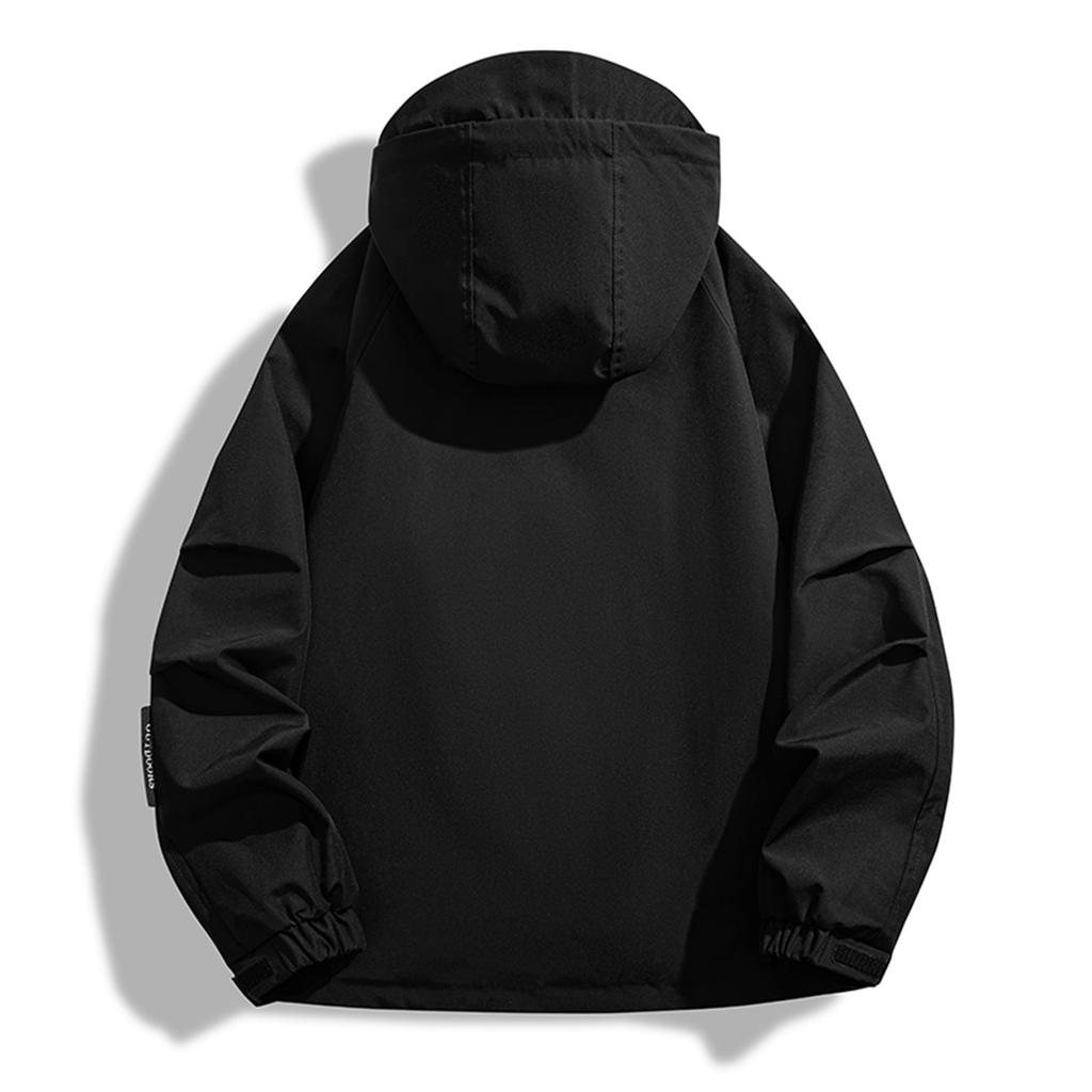 Женская модная куртка с капюшоном однотонной расцветки