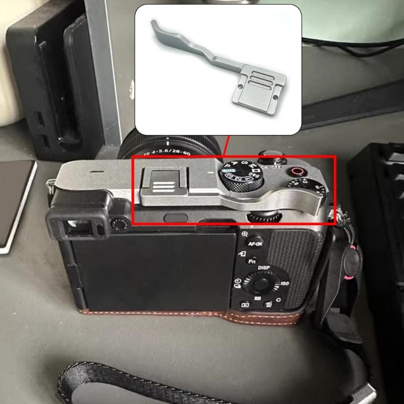 Aluminum Alloy Camera Handle Metal Thumb Up Hot Shoe Hand Grip Enhances Stability for A7C2 A7CR Mirrorless Camera