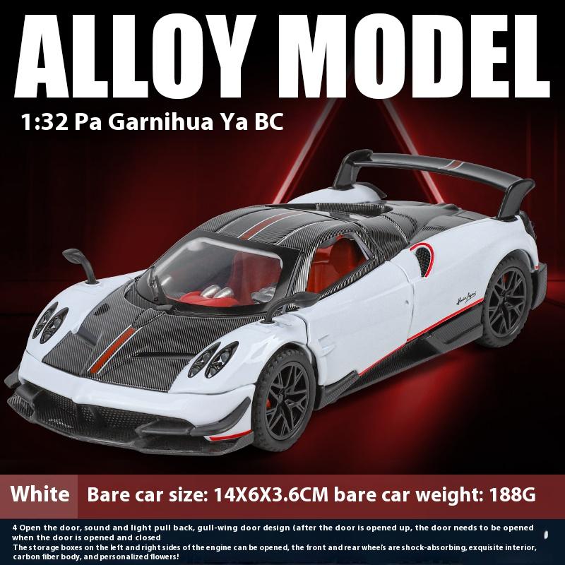 1:32 Huayra BC Спортивный Суперкар Металлический Литой Модель Автомобиля Звук и Свет Детская Игрушечная Машинка Подарки на День Рождения Подарок Мальчику