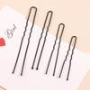 1 Pack 5cm 6cm 7cm 8cm Hair Pins Grips Waved Black Pins Alloy Metal Hair Grips Support
