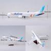 1:130 Масштаб 47СМ Модель самолета Дубай B737 Модель реактивного самолета Коллекционные смола с колесами Реплика Сувенирный самолет Игрушка детские игрушки для мальчика