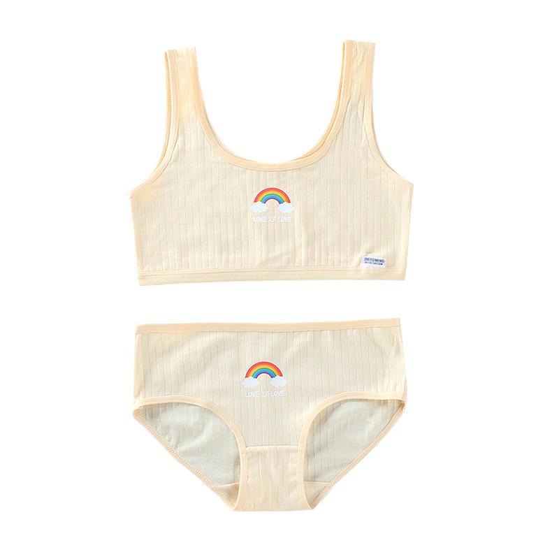 Комплекты одежды для подростков, спортивное нижнее белье для девочек, комплекты бюстгальтеров и трусиков для тренировок, От 8 до 14 лет