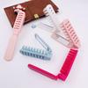 Hollow Comb Foldable Small Hair Comb 2 In 1 Hair Brush With Mirror Portable Massage Anti-Static Comb Trave Styling Accessories