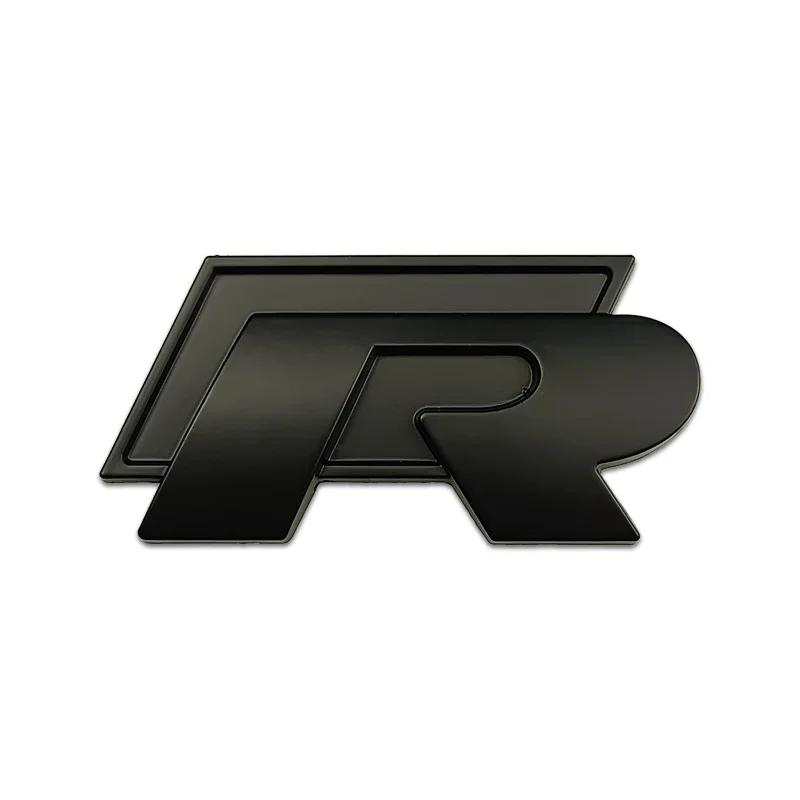 WGLRK1 3D Металлическая эмблема R Rline для решетки радиатора автомобиля и наклейки на крышку багажника для Volkswagen VW Golf GTI Jetta Passat B5 Tiguan Touran MK8