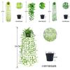 Faux Hanging Vine Plant With Green Leaves For Balcony And Party Decoration