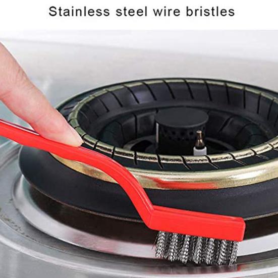 6 шт./компл. набор узких проволочных щеток, эргономичная щетка с длинной ручкой для чистки кухни, ванной комнаты, гаража